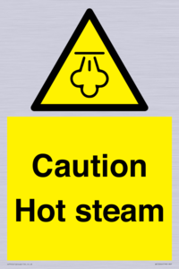 Caution Hot steam